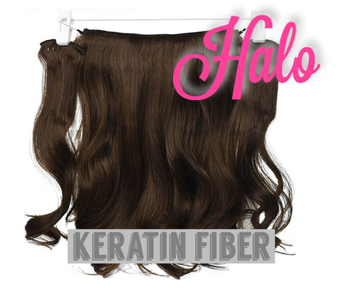 Halo Extensions | Hair Piece | 18" Length | 185 grams |  Brown