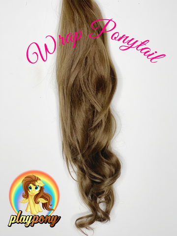 Ponytail Extensions | 30" Length | 100 grams | Harvest Blonde | Full Textured | Wraparound Pony