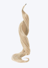 Ponytail Extensions | 30" Length | 100 grams | Platinum Blonde | Blow Dry Wavy | Wraparound Pony