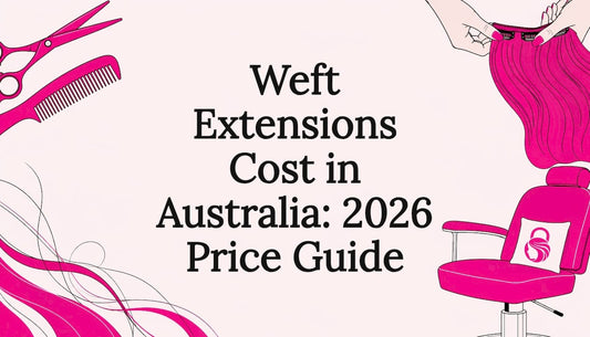 Decorative title card illustration for weft extensions article