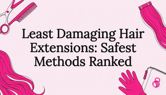 Decorative title card for hair extension article