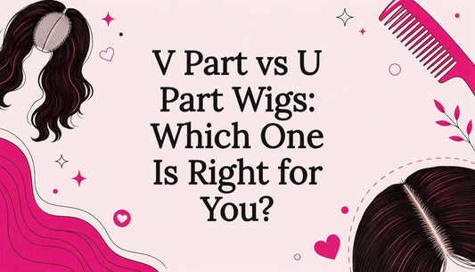 Decorative title card illustration for hair wigs article