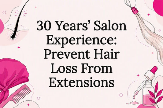 Decorative hair extension care title card