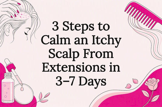 Decorative itchy scalp care title card