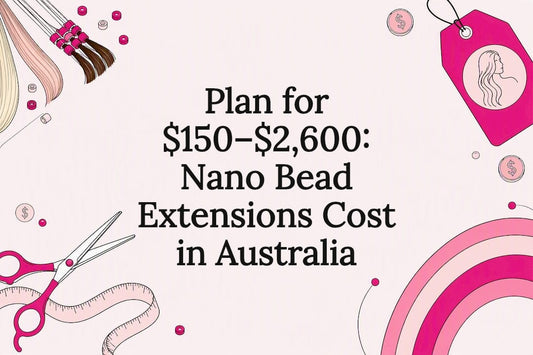 Decorative nano bead extensions cost title card