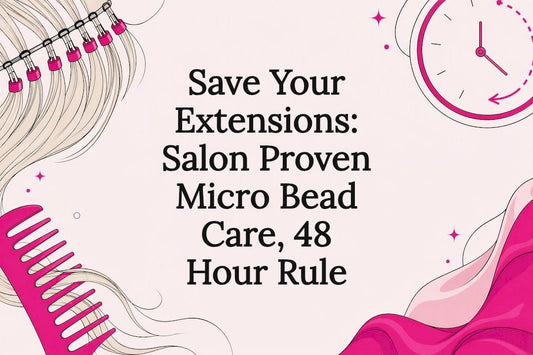 Decorative micro bead care title card
