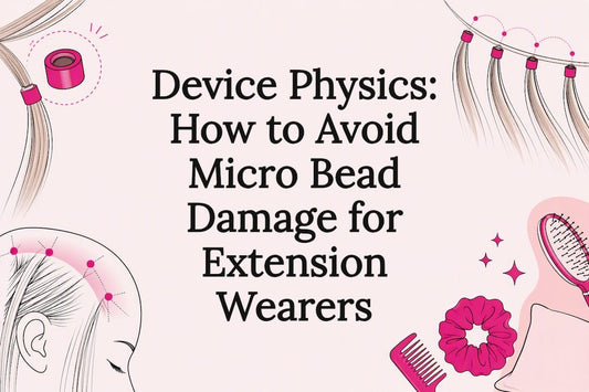Decorative micro bead extension safety illustration