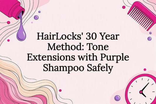 Purple shampoo extension care title card