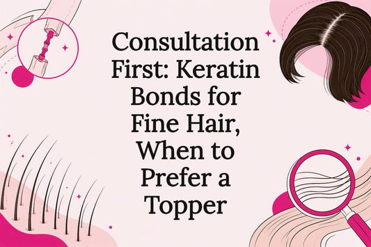 Fine hair extension consultation title card
