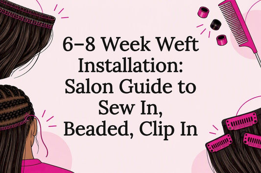 Decorative weft installation title card