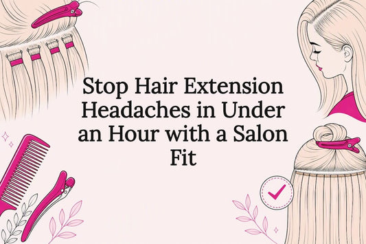 Decorative hair extension headache title card