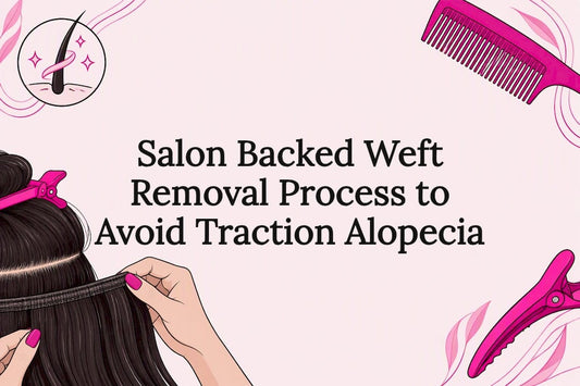Decorative weft removal title card illustration