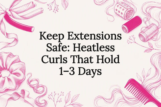 Decorative heatless curls title card