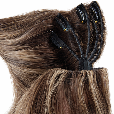 Top-Lock V Part Topper Russian Human Hair