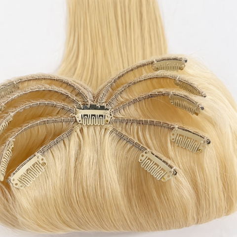 Top-Lock V Part Topper Russian Human Hair