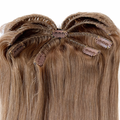Top-Lock V Part Topper Russian Human Hair