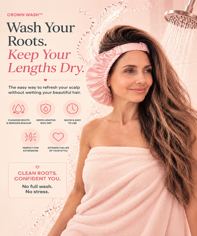 Crown Wash™ | Shower Cap for Hair Extensions | HairLocks