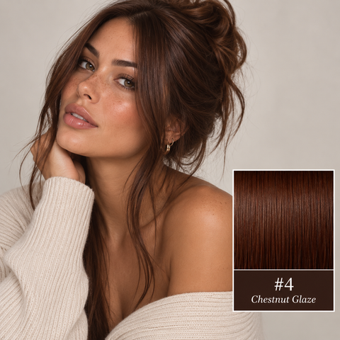 Top-Lock V Part Topper Russian Human Hair