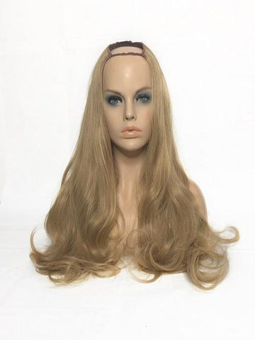 U Part wig Caramel Blonde - HairLocks Hair Extensions on the Gold Coast