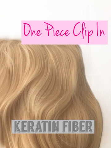One Piece Clip In | 22" Length | 170 grams | Pure Blonde | Blow Dry Wavy